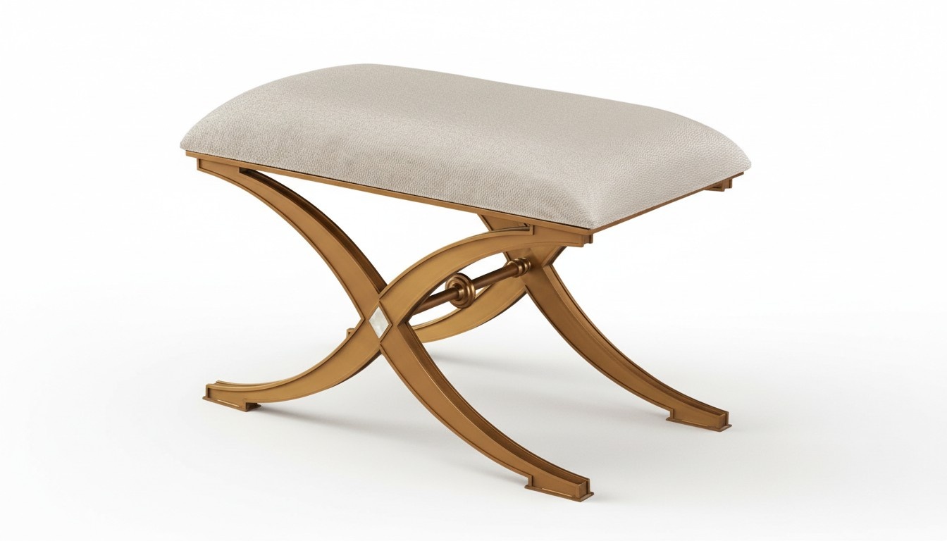 Design Hocker Bank Luxus Pouf Fußhocker Möbel Polsterhocker Sitzhocker