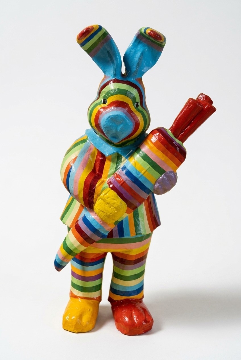 Design Kaninchen Figur Statue Skulptur Figuren Skulpturen Dekoration