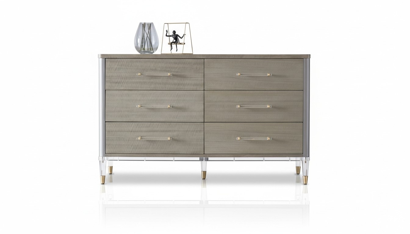 Design Kommode 6 Schubladen Sideboard Lowboard Schrank Anrichte