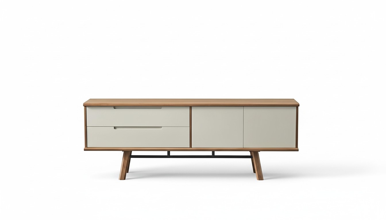 Design Kommode Anrichte Side Low Board Wohn Zimmer Regal Holz Luxus