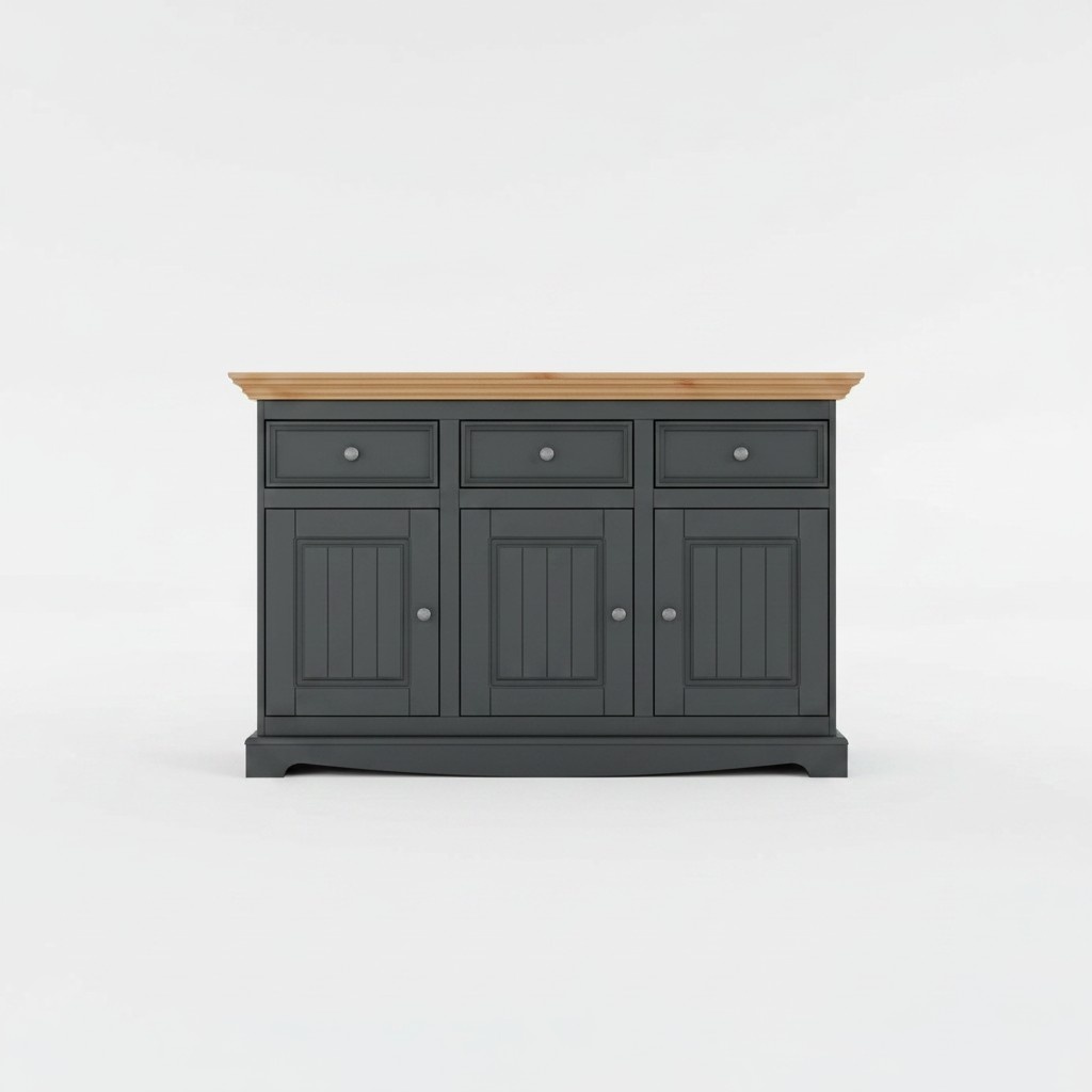 Design Kommode Holz Möbel Schrank Vitrine klassisch Schrank Buffet Bar Anrichte