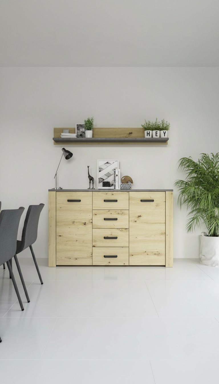 Design Kommode Möbel Sideboard Klassisch Wohnzimmer Holz Modern Luxus NEU