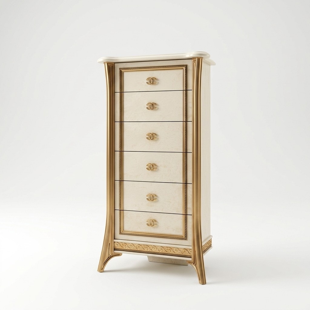 Design Kommode Schrank Luxus Holz Kommoden Schränke Regal Hochschrank Möbel