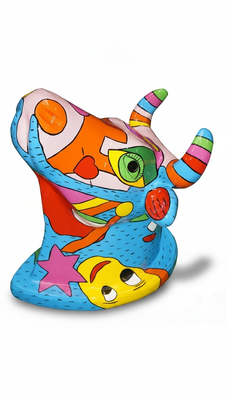 Design Kuh Figur Statue Skulptur Figuren Skulpturen Dekoration Deko Neu