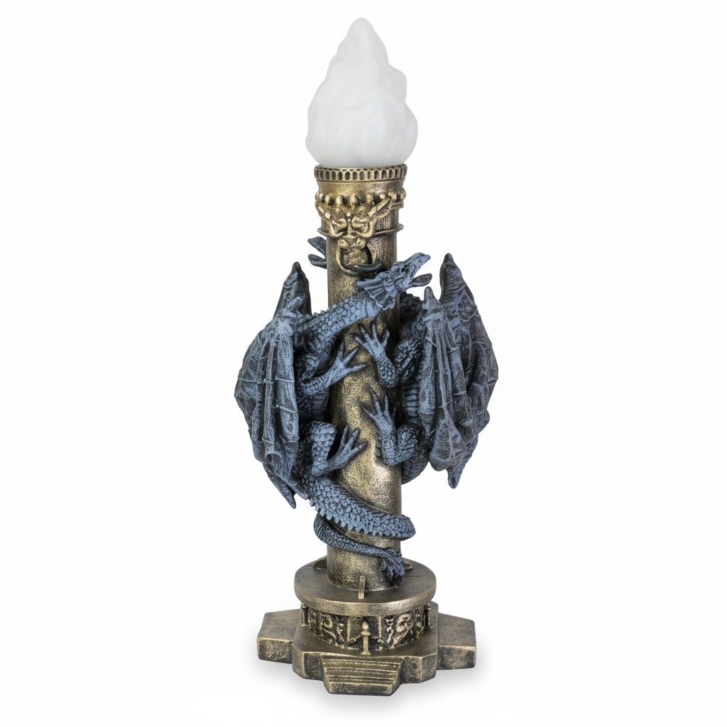 Design Lampe Drachen Leuchten Leuchte Lampenschirm Dekolampe