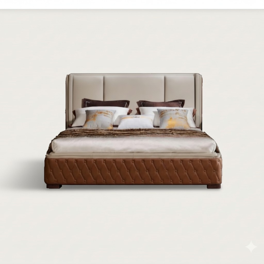 Design Leder Bett Luxus Polster Betten Doppel Modernes Ehe 180x200