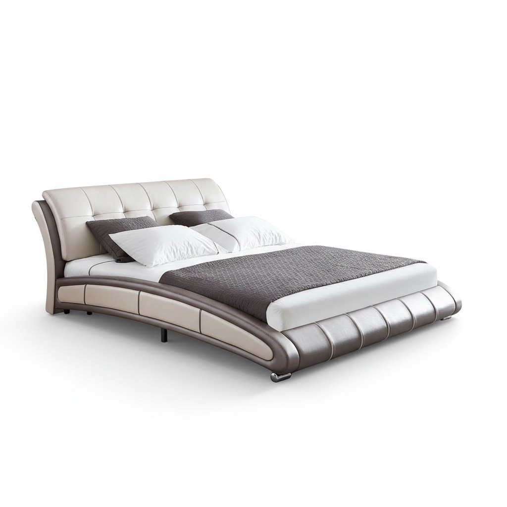 Design Leder Bett Polster Doppel Hotel Betten Schlaf Zimmer Ehe 180x200 cm