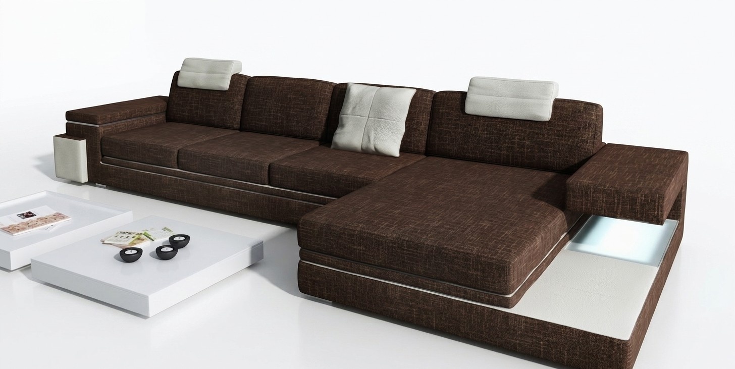 Design Ledersofa Sofa Couch Polster Wohnlandschaft Eck Garnitur Ecke