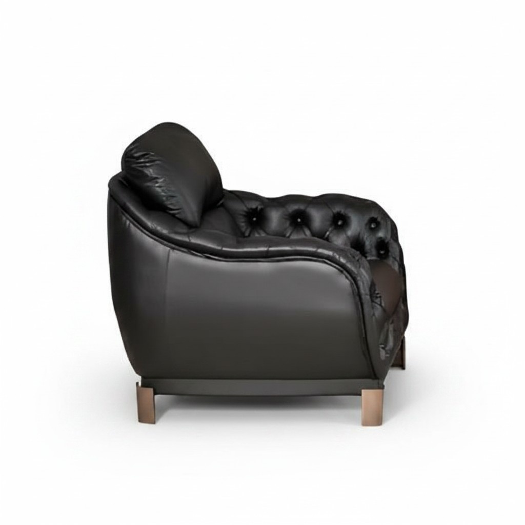 Design Lederstuhl Stühle Esszimmerstuhl Bürostuhl Klassisch Schwarz Sessel Stuhl