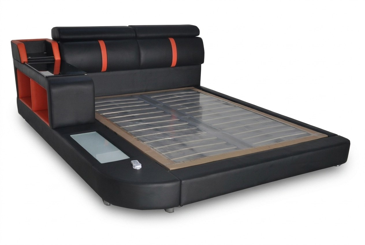 Design Luxus Bett Polster Ehe Hotel Moderne Betten Leder 140/160/180/200