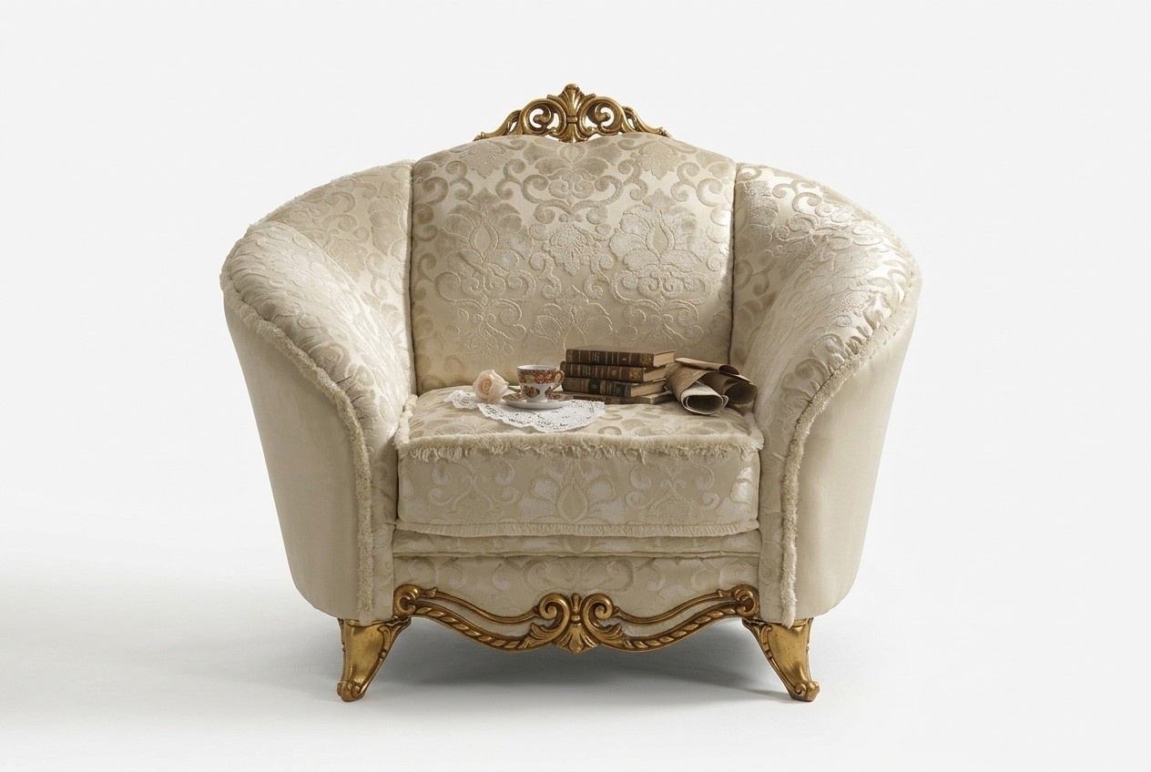 Design Luxus Chair Sessel Sofa 1 Sitzer Fernseh Lounge Chaise Sofa Textil Neu