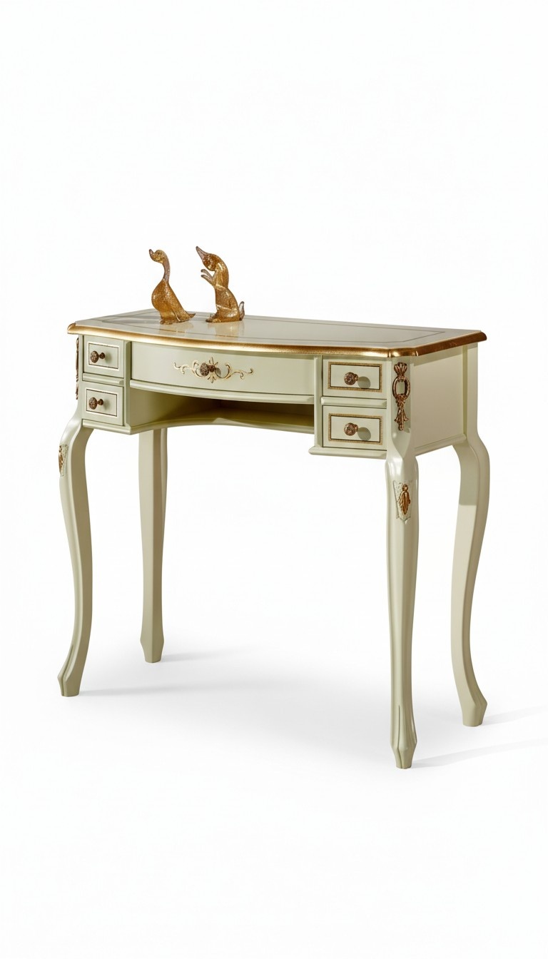 Design Luxus Möbel Sekretar Antik Barock Stil Tisch Holz Italienische Möbel Neu