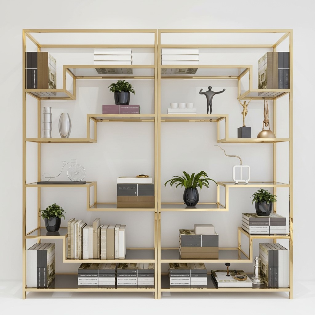 Design Luxus Regal Wand Schrank Vitrine Regale Wohn Zimmer Trenn