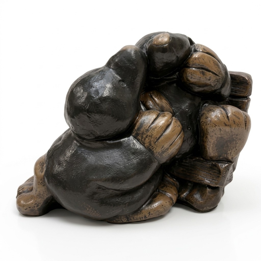 Design Maulwurf Figur Garten Statue Skulptur Figuren Skulpturen Dekoration