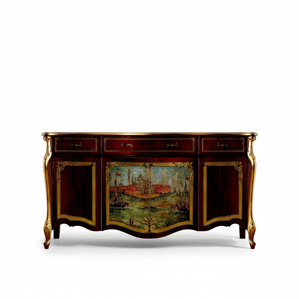 Design Möbel Luxus Barock Buffet Kommode Anrichte xxl Design Italienische