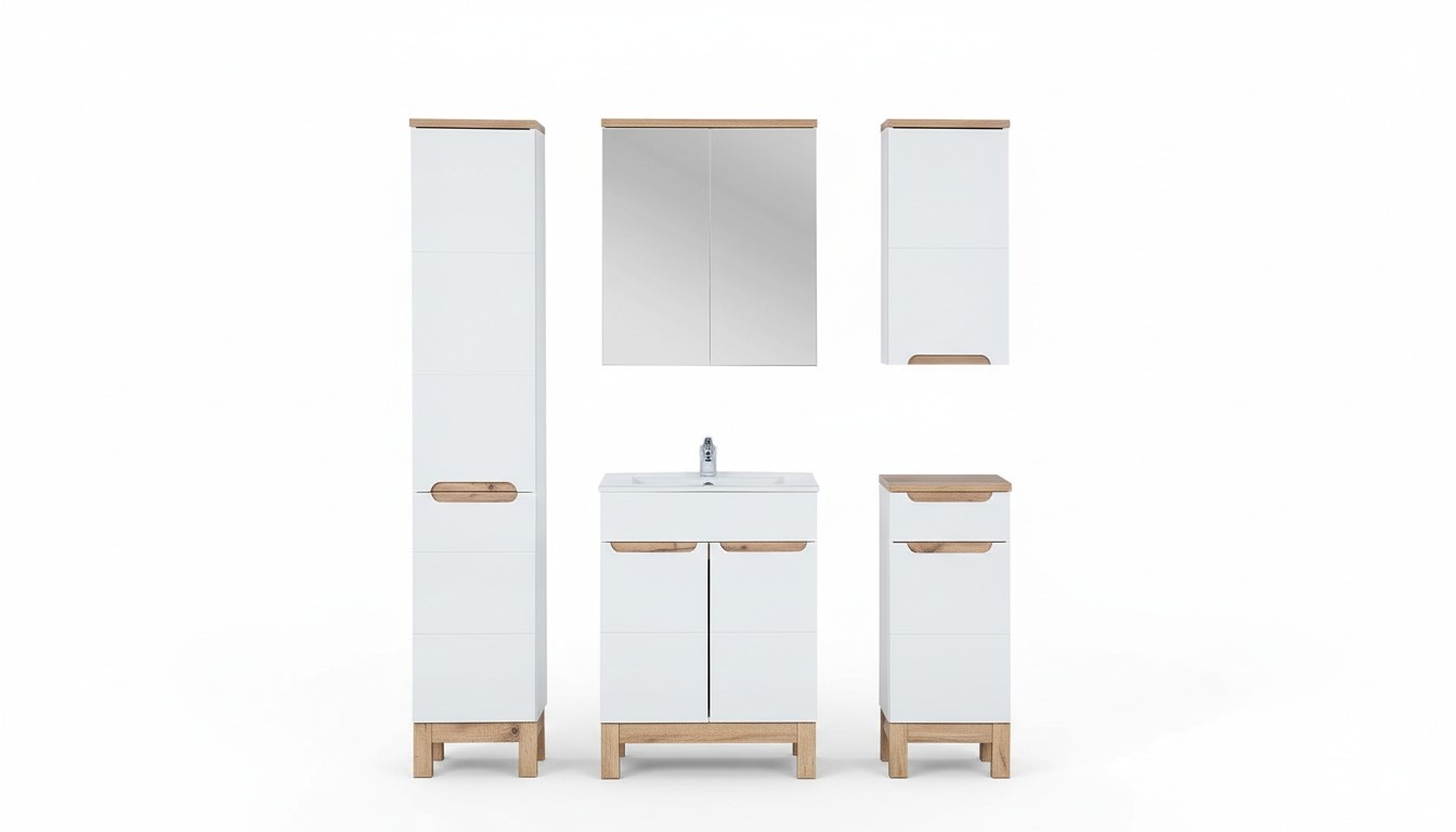 Design Möbel Waschbecken Badezimmer Bad Set Garnitur Schrank