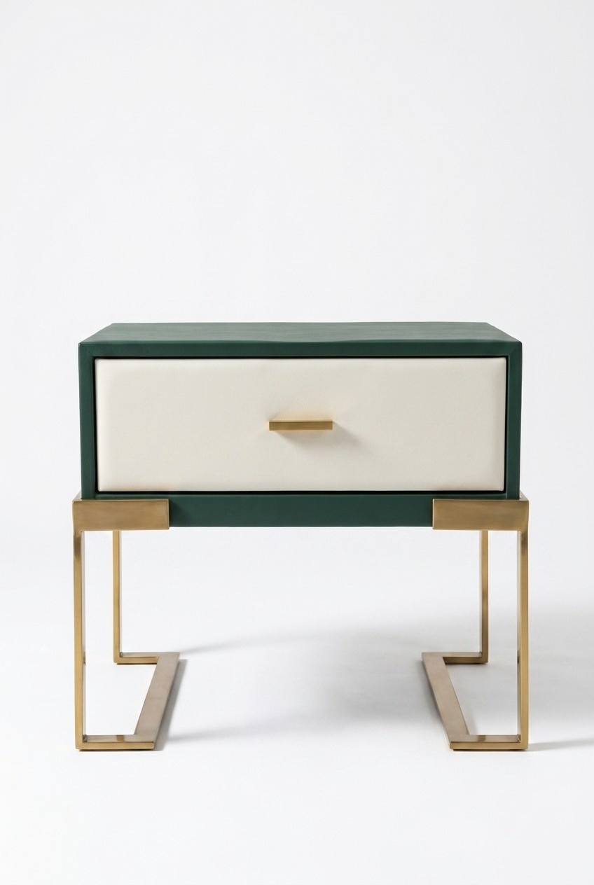 Design Nacht Tisch Konsole Metall Glanz Tische Konsolen Schlaf Zimmer