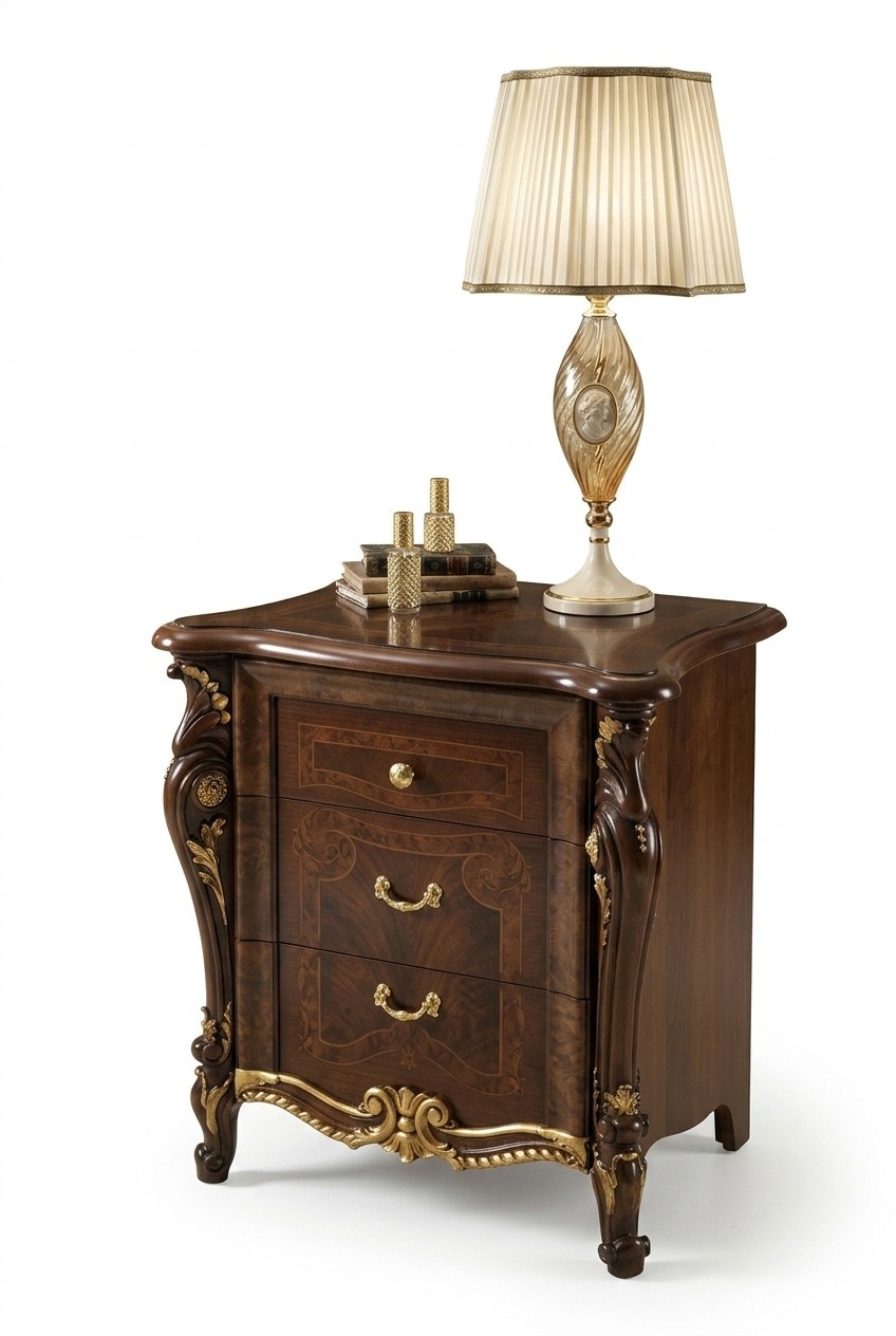 Design Nachttisch Konsole Beistell Tische Schlaf Zimmer Holz Luxus Konsolen Neu