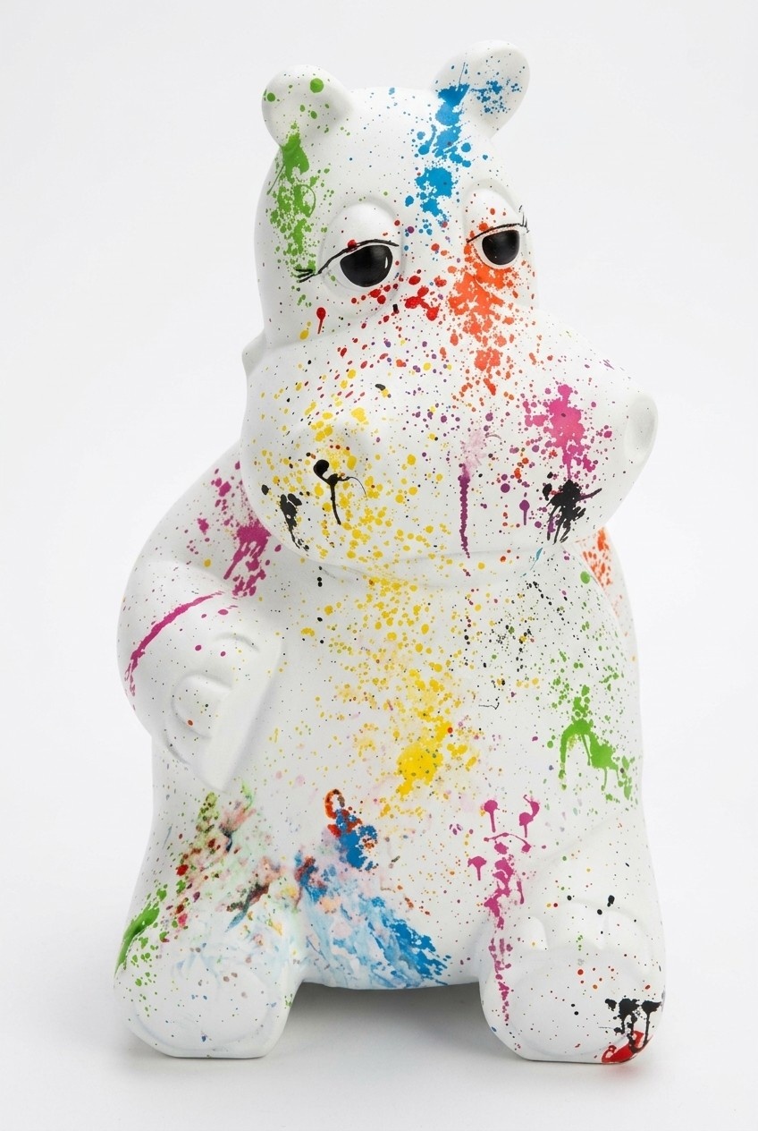 Design Nilpferd Figur Statue Skulptur Figuren Skulpturen Dekoration Deko