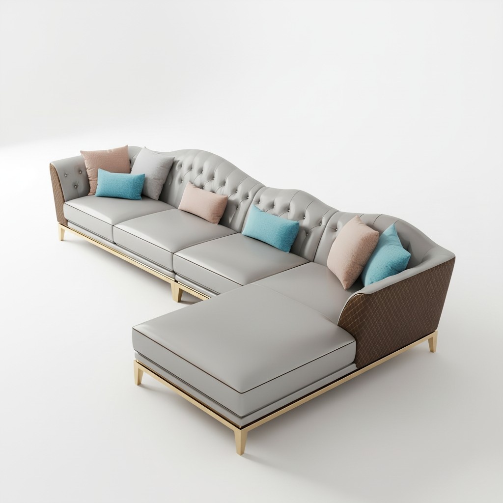 Design Couch Polster Wohnlandschaft Ecksofa Polster Sitz Garnitur Sofa