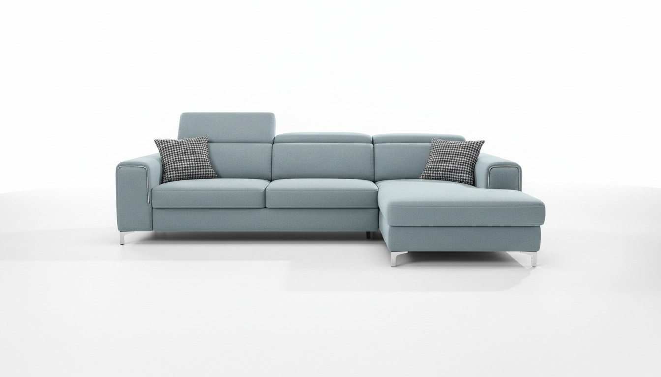 design Polster Eckcouch Sitz Polster Eck Sofa Couch Garnitur Schlafsofa