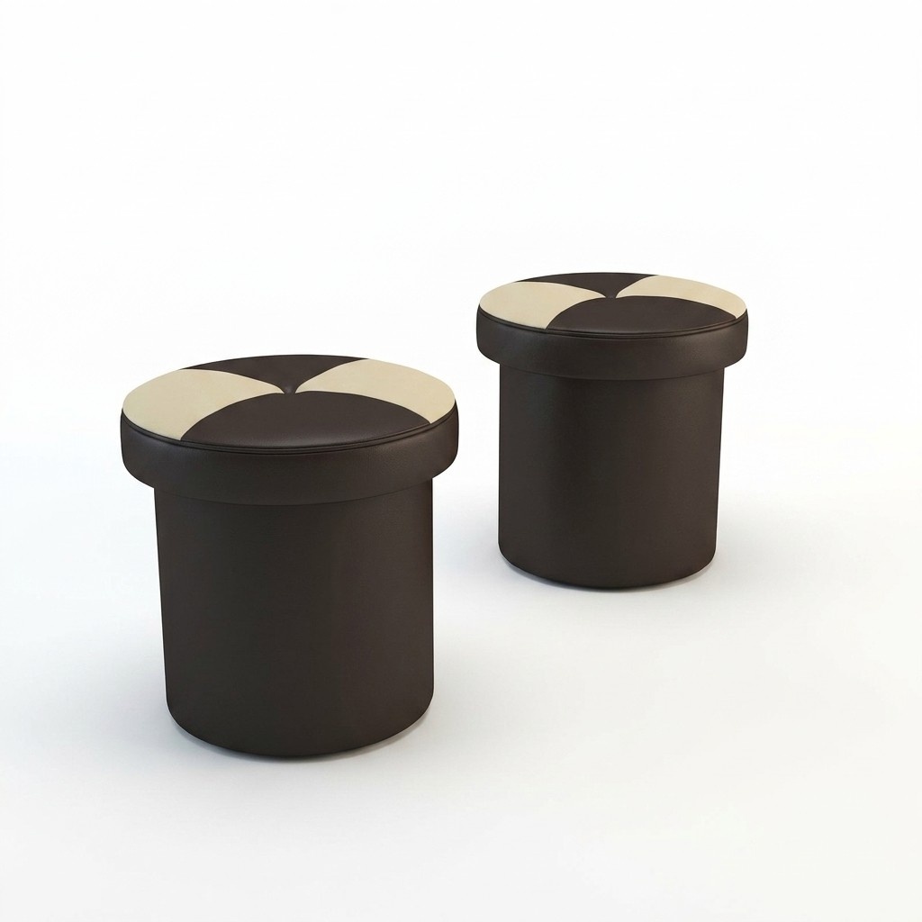 Design Polster Hocker Fußhocker Ottomane Sitz Chaise Gepolstert FT008