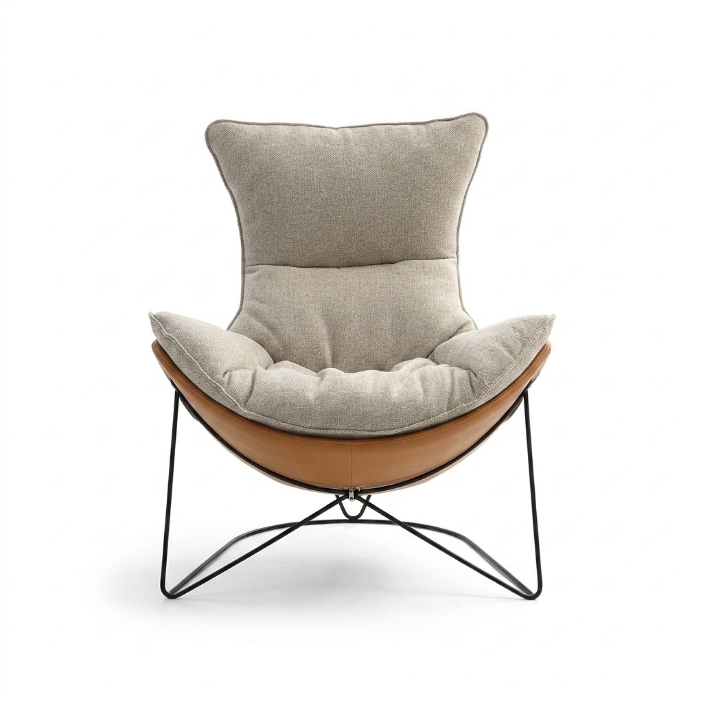 Design Polster Sofa Textil Drehbarer Couch Relax Neu Modern Sessel