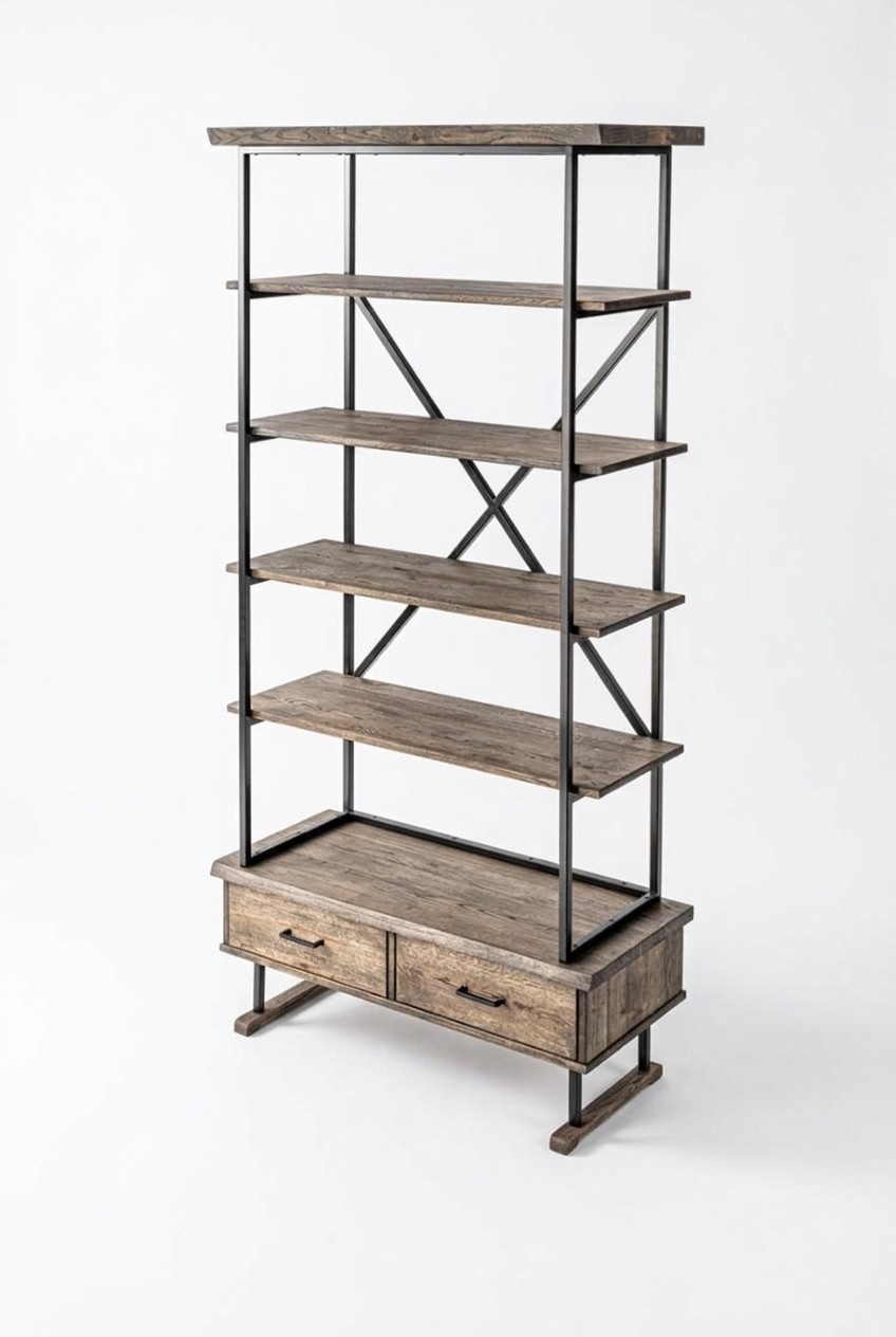 Design Regal Wohnzimmer Schränke Edelstahl Regale Bücherschrank