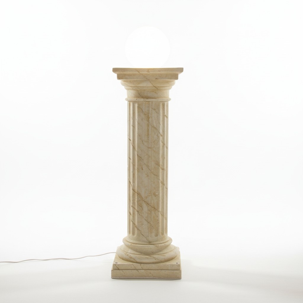 Design Säulenlampe Leuchten Leuchte Lampenschirm Dekolampe Säule