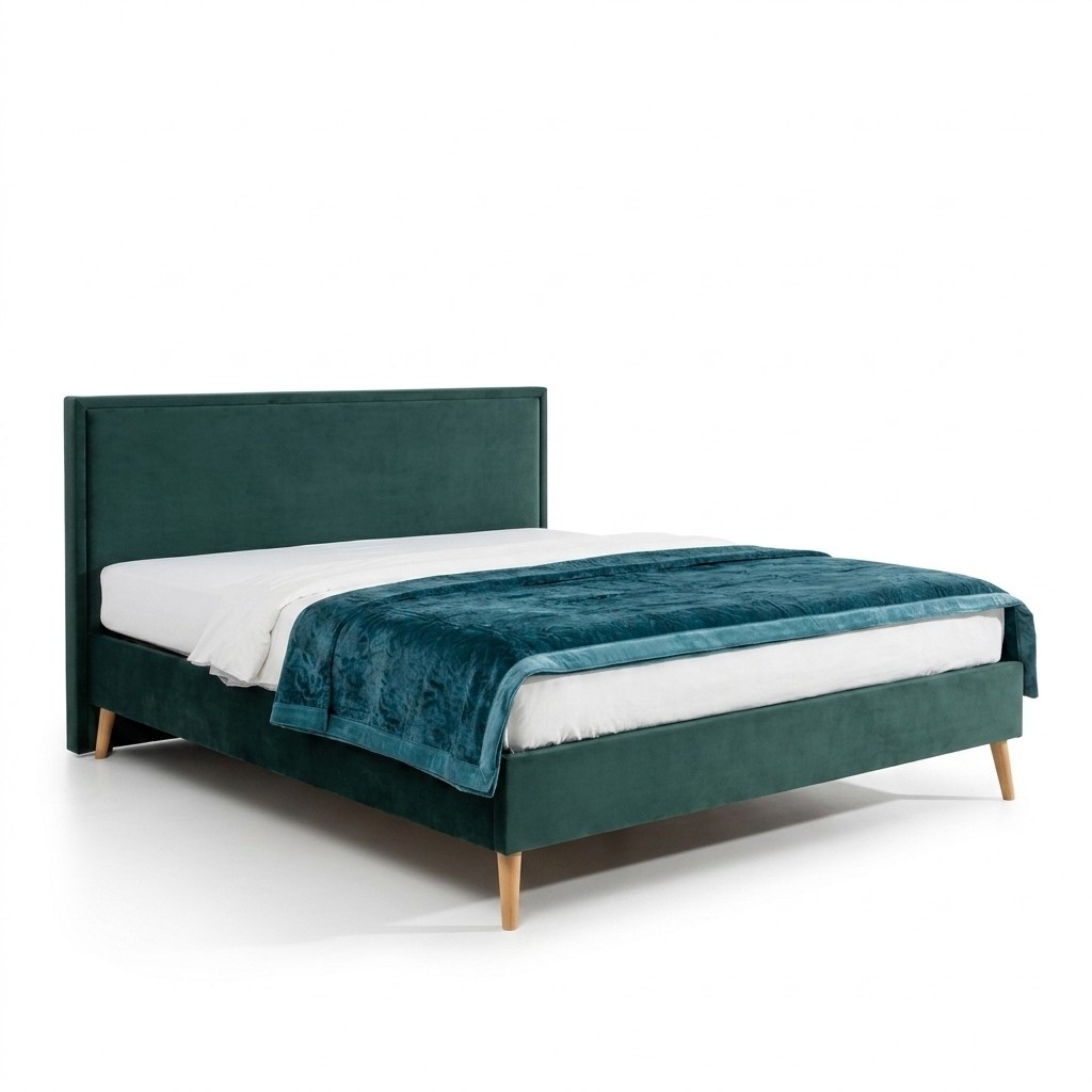 Design Samt Bett Luxus Textil Betten Schlafzimmer Doppel 200x200cm