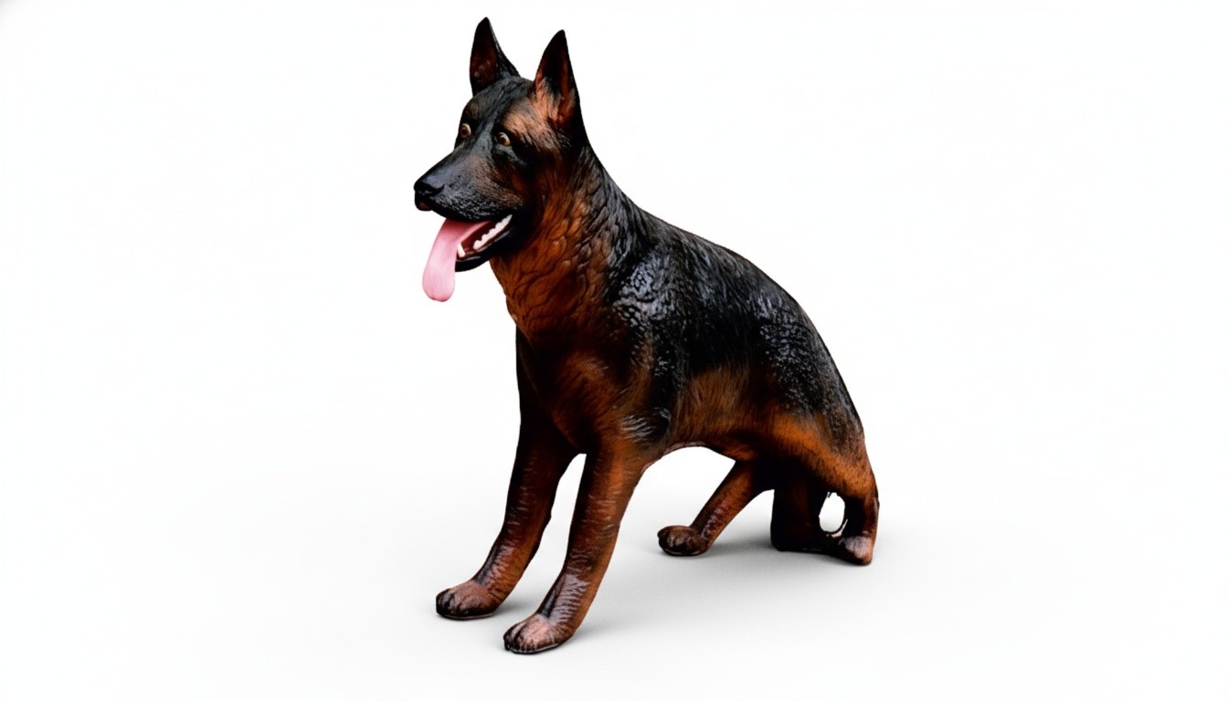 Design Schäferhund Figur Statue Skulptur Figuren Skulpturen Dekoration