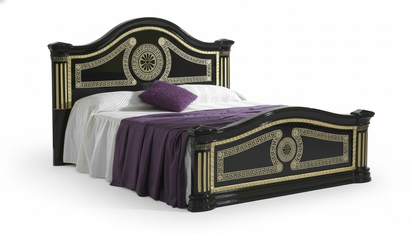 Design Schlafzimmer 3tlg. Bett 2x Nachttisch Klassischer Luxus Betten Set
