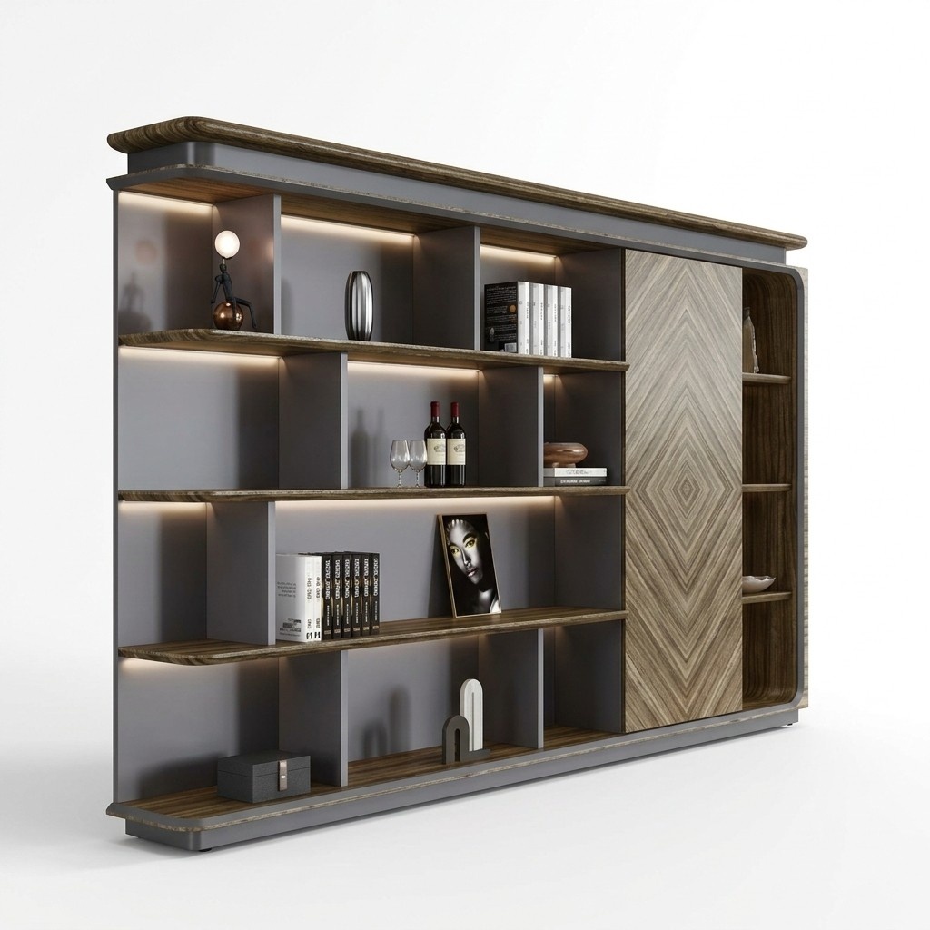 Design Schrank Bücherschrank Aktenregal Office Einrichtung Regal Büro