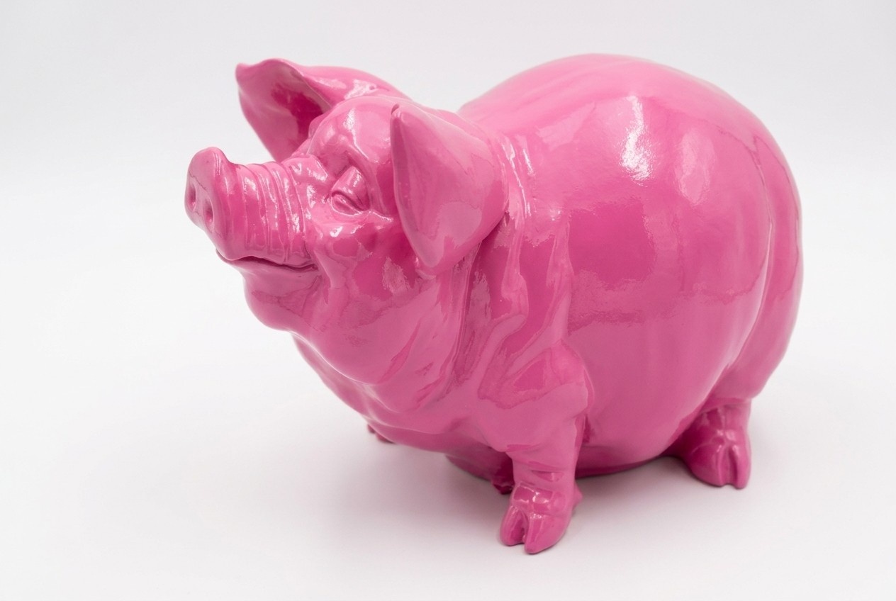 Design Schwein Figur Statue Skulptur Figuren Skulpturen Dekoration Deko