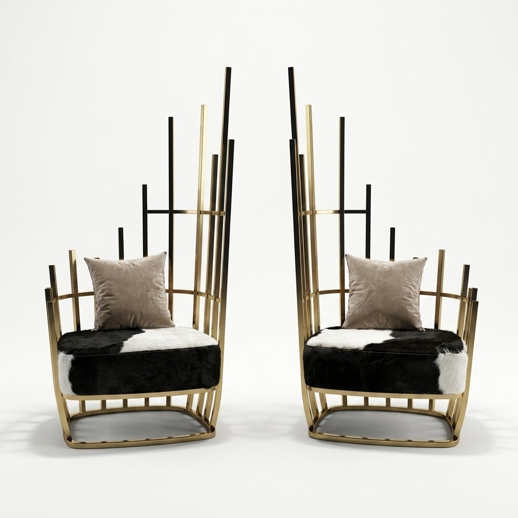 Design Sessel Metall Lounge 6x Set Neu Garnitur Stuhl Stühle Relax Gruppe