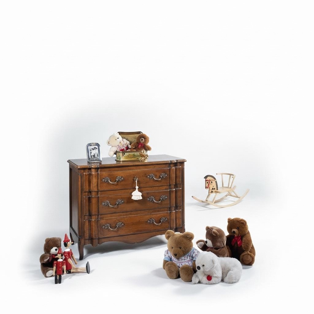 Design Sideboard 130cm Anrichte Schrank Konsole Kommode Braun Holz Möbel Italien