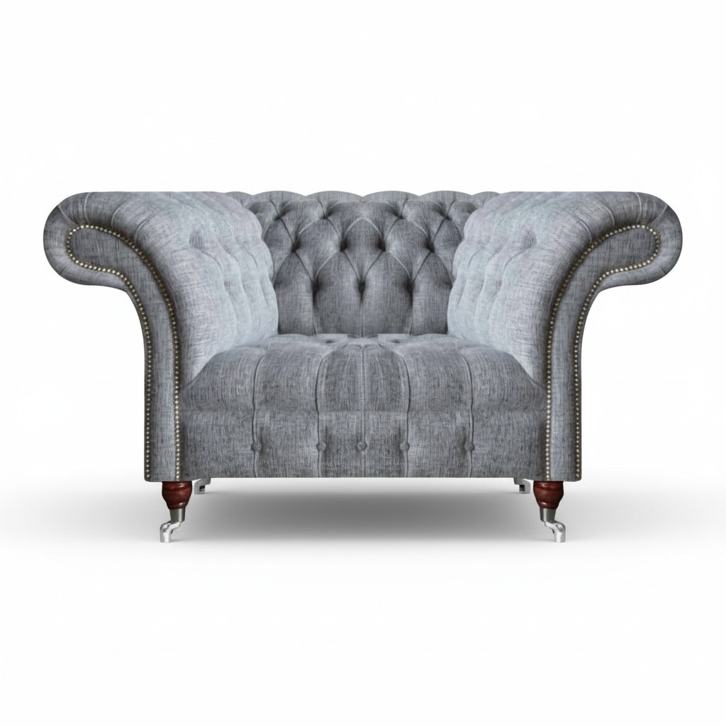 Design Sitz Möbel Sessel Wohnzimmer Chesterfield Modern Einrichtung Neu