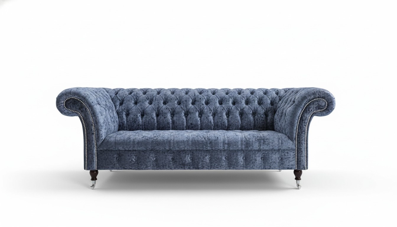 Design Sofa 3 Sessel Chesterfield Couch Polster Luxus Klassische