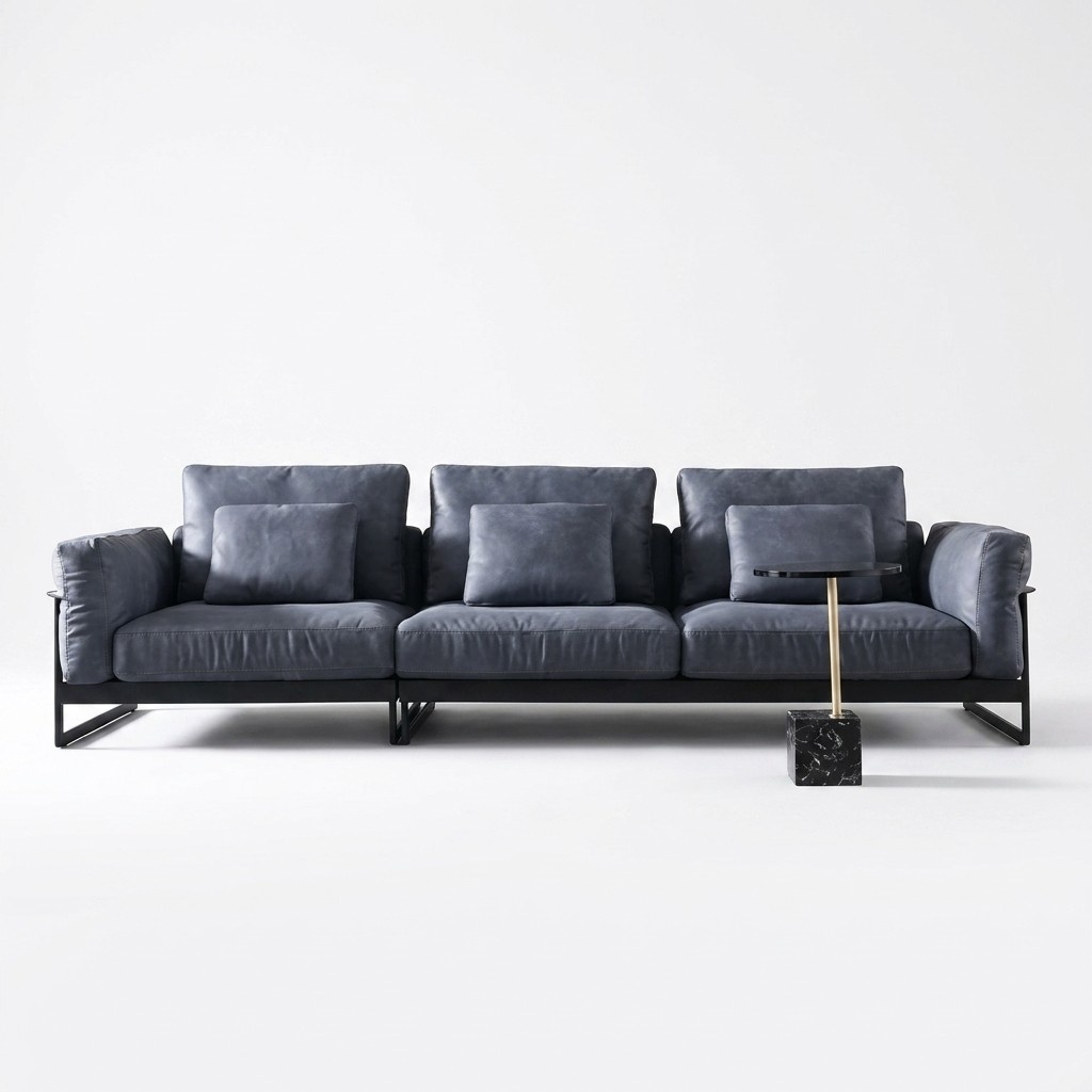 Design Sofa 3 Sitzer Wohnzimmer Couch Couchen Polster Sofas XXL