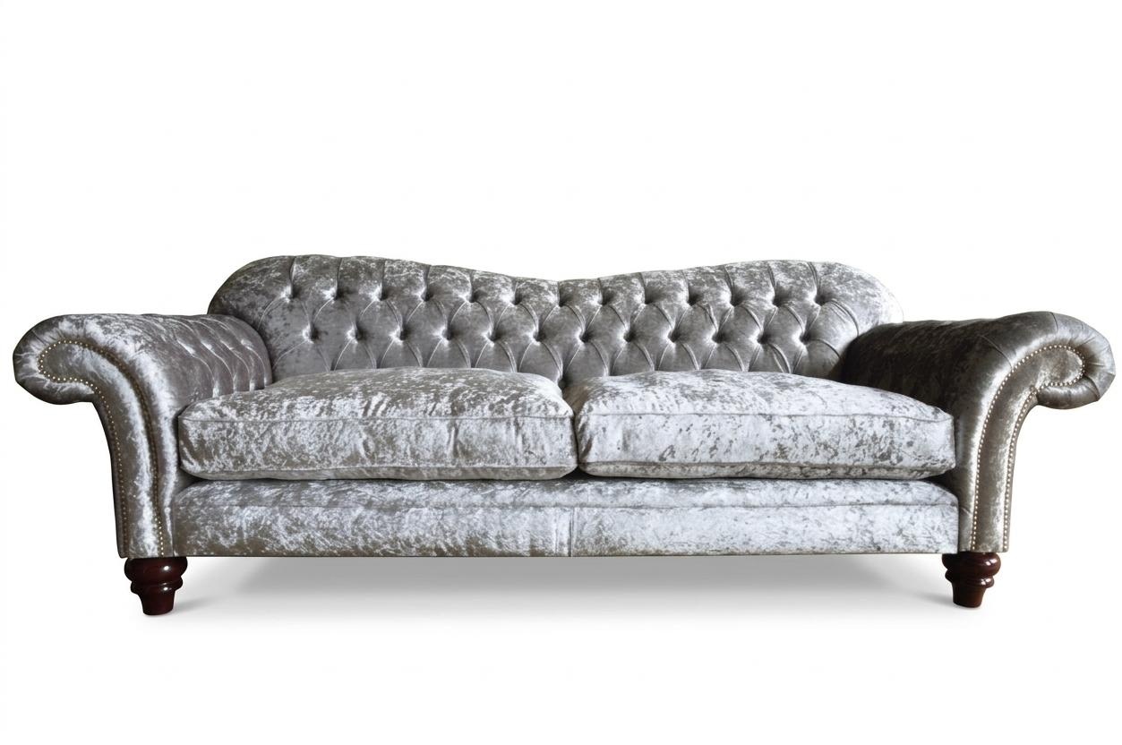 Design Sofa Chesterfield Luxus Klass Couch Polster Garnitur Leder Textil 1029