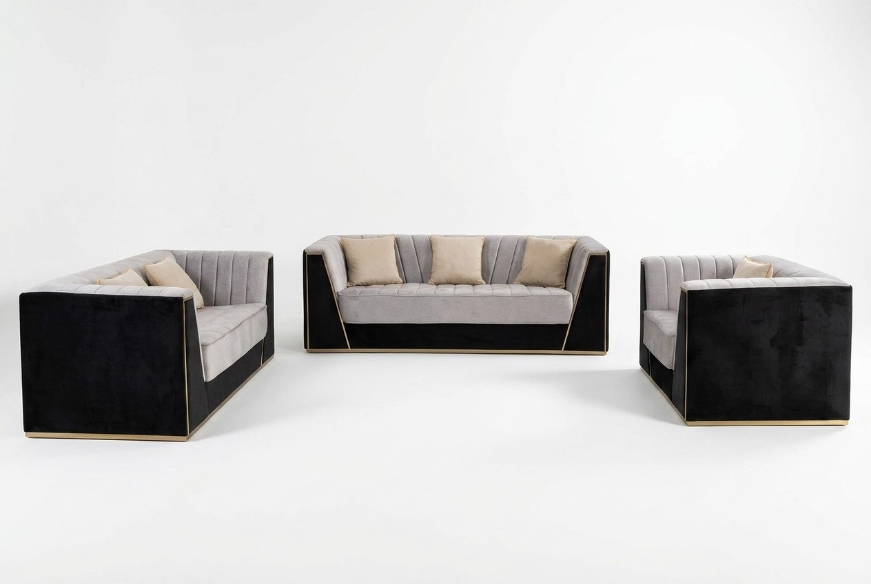 Design Sofas Polstermöbel Sofas Modern Luxus elegant Sitzgarnitur 3+2+1 Sitzer