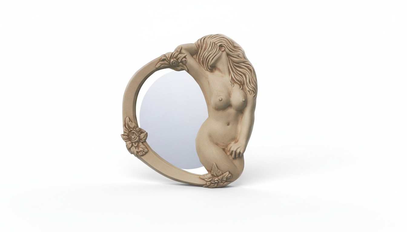 Design Spiegel Fräulein Spiegel Wand Sexy Frau Spieglein Dekoration Deco