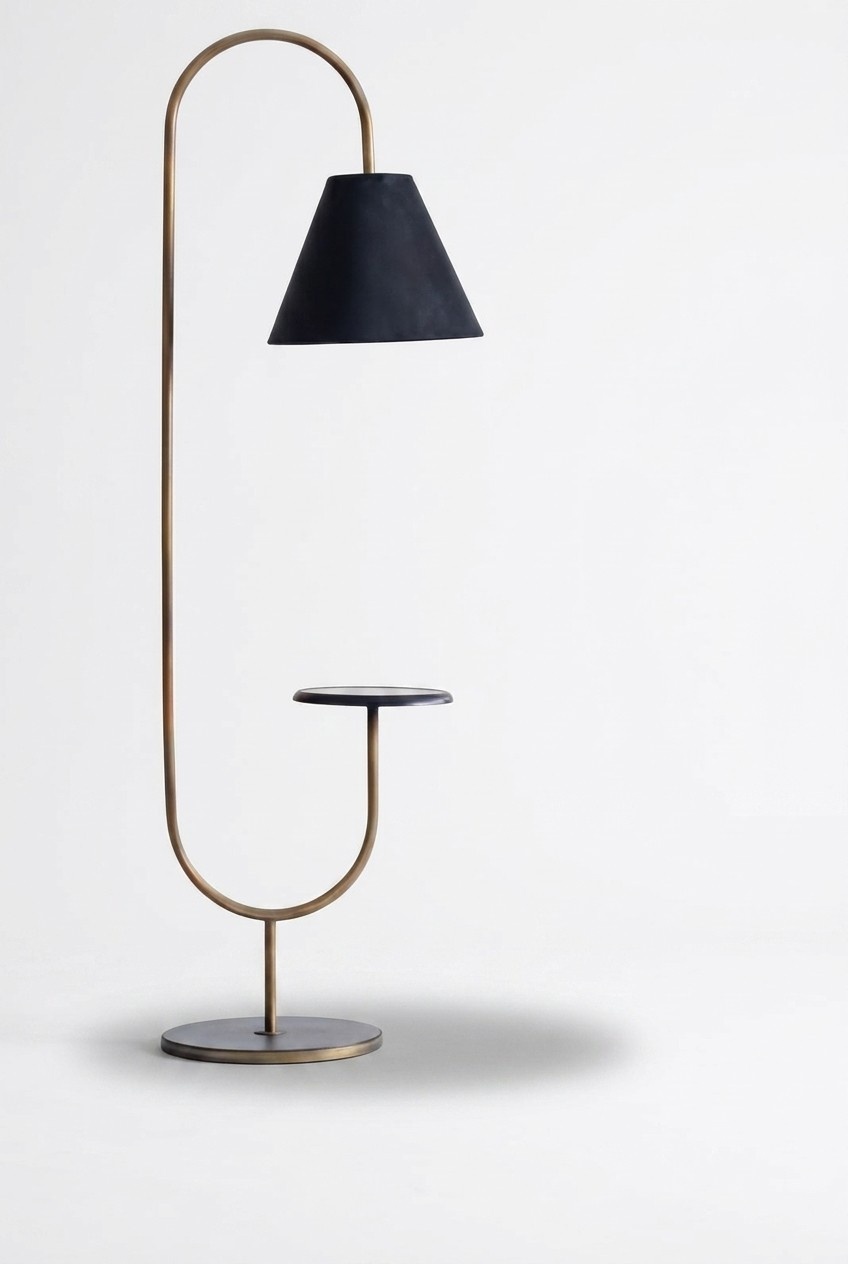 Design Stehlampe Eckleuchte Sofa Wohnzimmer Stehlampen Beleuchtung