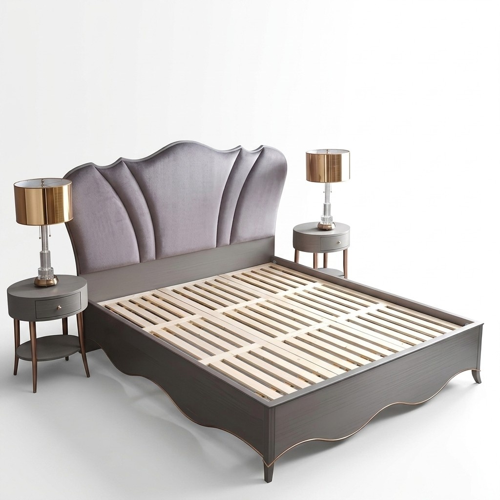 Design Textil Bett Luxus Polster Betten Doppel Modernes Ehe 180x200