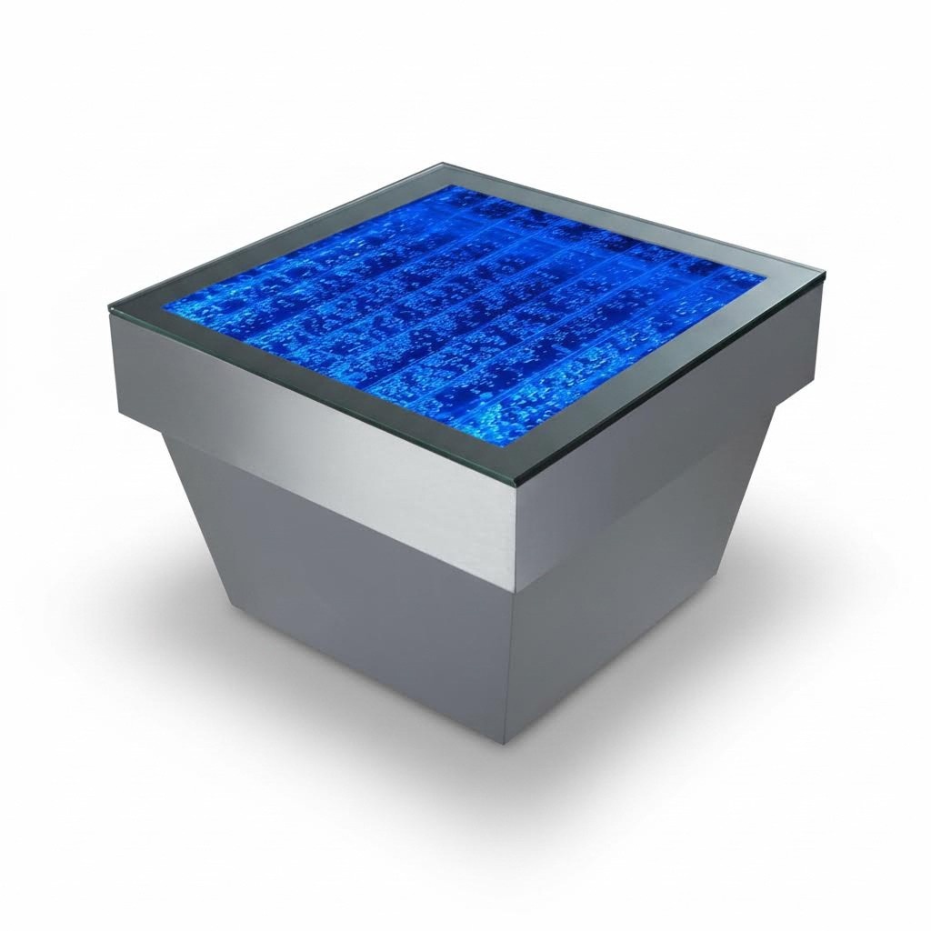 Design Tisch Couchtisch Wasser Säulen Säule Water Sofa Tische LED