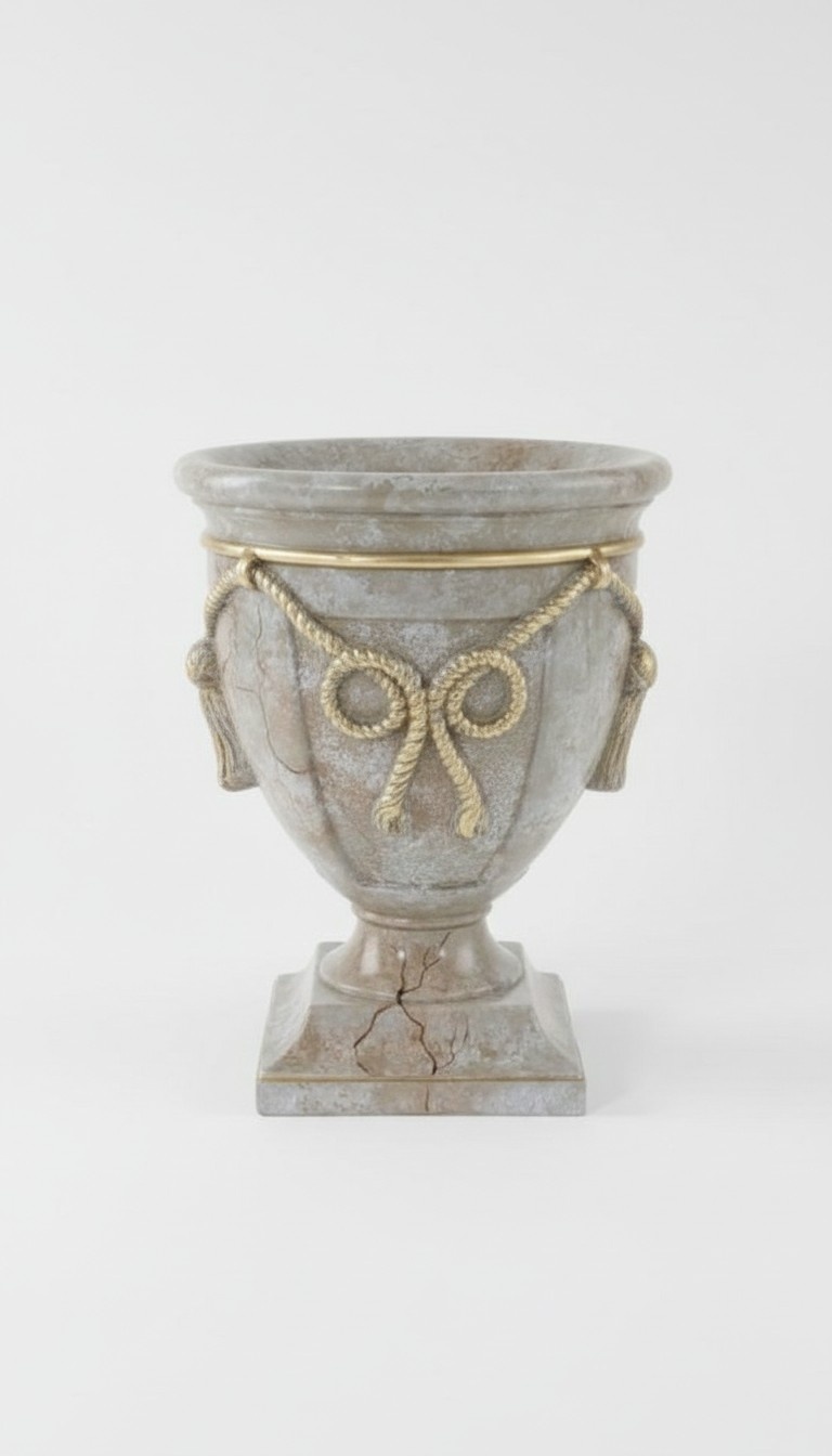 design Vase Kelch XXL Vasen Blumen Dekoration Deko Antik Stil Raum