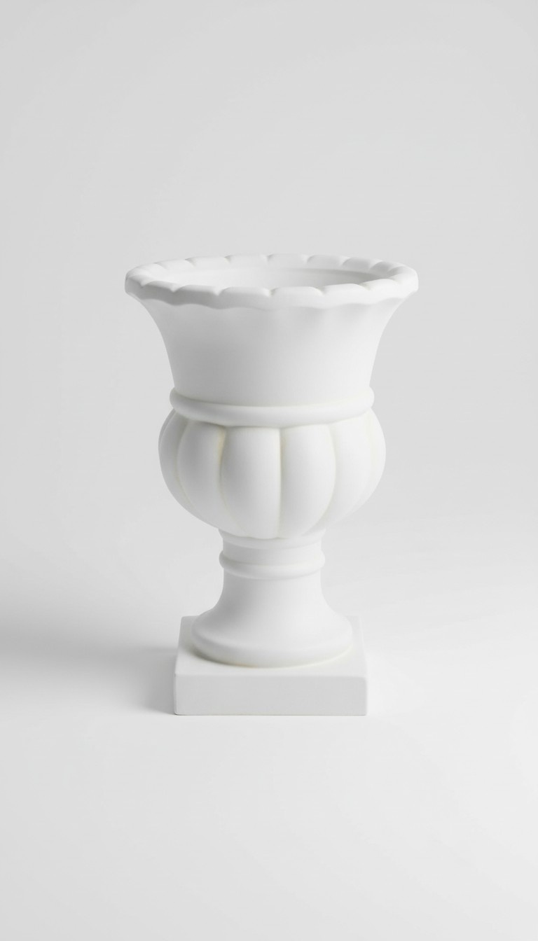 design Vase Kelch XXL Vasen Blumen Dekoration Deko Antik Stil Raum