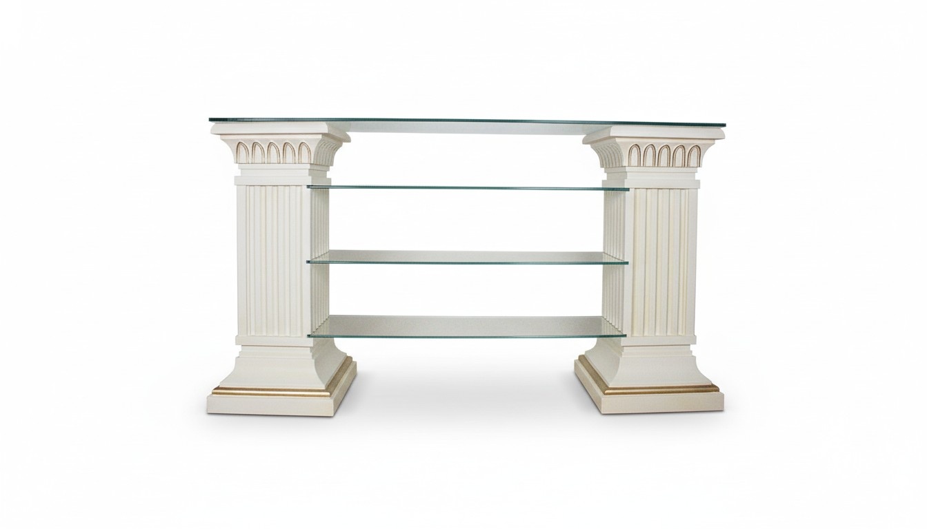Design Vitrine Regal Glas Säule Schrank Vitrinen Regale Schrank Wohnzimmer