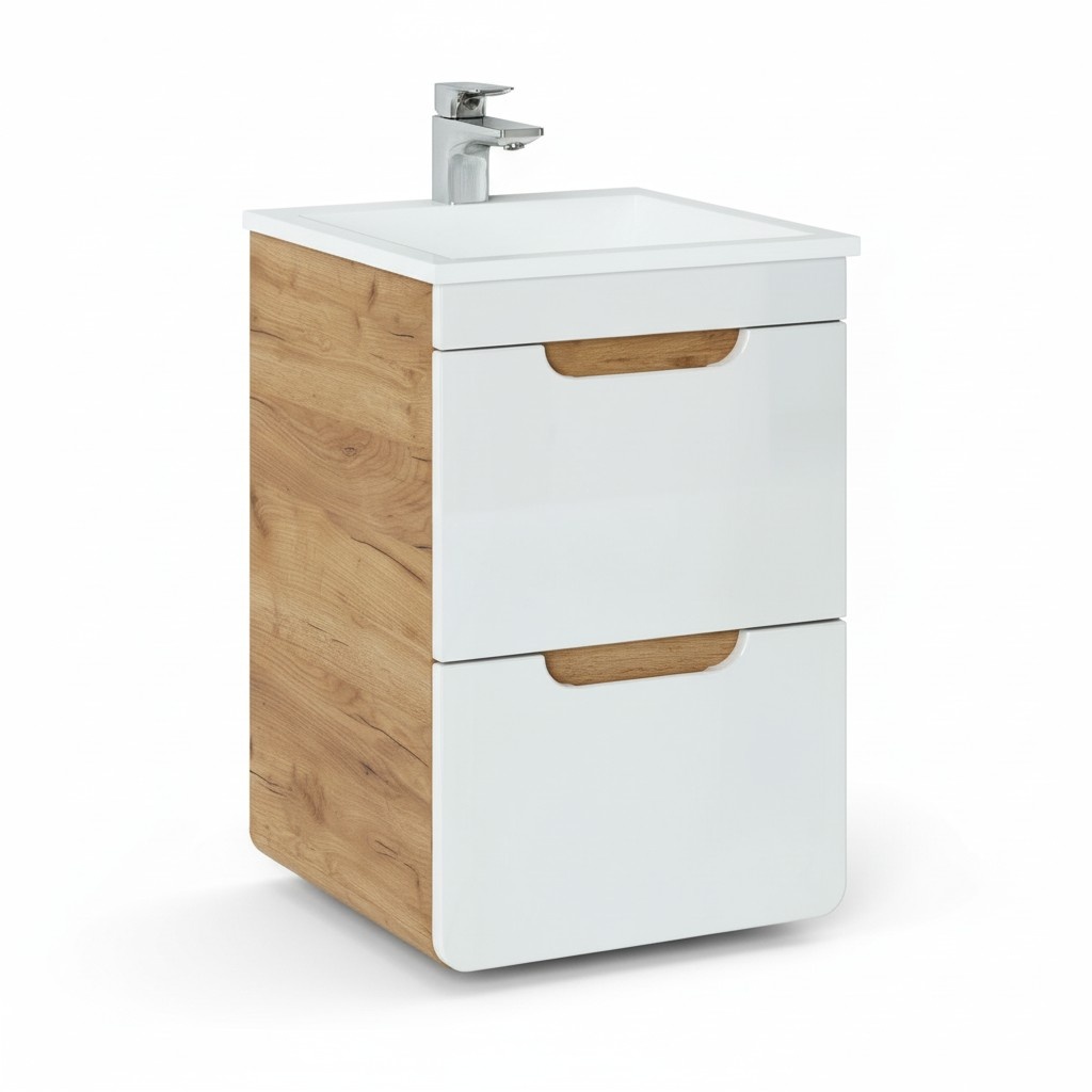 Design Waschbecken 50cm Badezimmer Waschtisch Bad Becken Hochglanz