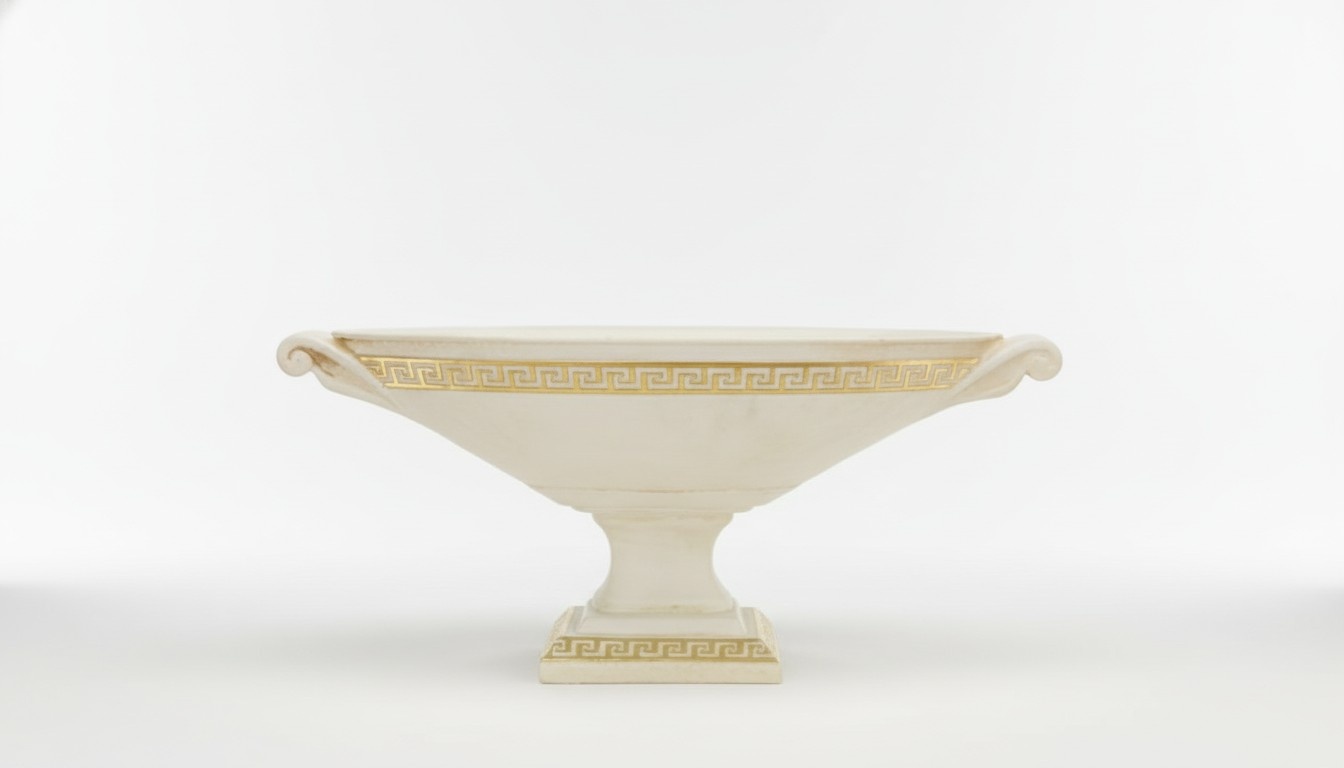 Design XXL Obst Schale Vase Ellipse Vasen Antik Schalen Deko Dekoration